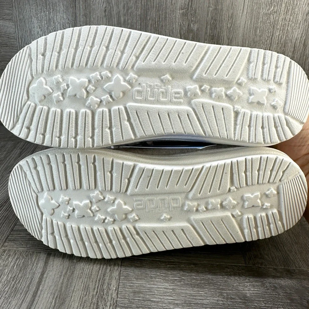 Hey Dude Wendy Fold Youth 1 Cream Multi Baja Slip On Loafers NEW 40560-1LT